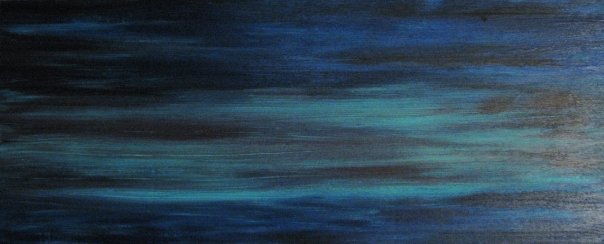 Horizontal Blue Painting